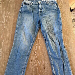 Womens Paige Straight leg light blue denim Jeans pants size 34